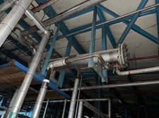 166 sq.ft., 85 psi shell, 35 psi/FV tube, Perry Products #12-166-FTSSX, Shell/Tube Heat Exchanger