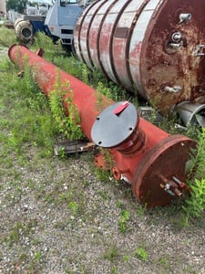 1554 sq.ft., 150 psi shell, 200 psi/FV tube, Rubicon #VT221B1-216V, Shell/Tube Heat Exchanger, 26" diameter x