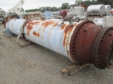 3851 sq.ft., 316 psi shell, 75 psi tube, Atlas Industrial, Shell/Tube Heat Exchanger, 38" diameter x 20' L