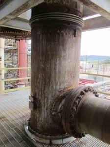 3317 sq.ft., 240 psi shell, 240 psi tube, Slagle Manufacturing, Vertical Shell & Tube Heat Exchanger, 41"