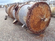 5969 sq.ft., 75 psi/FV shell, 75 psi tube, Killebrew Engineering, Shell/Tube Heat Exchanger, 53" diameter x