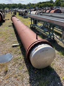2290 sq.ft., 75 psi shell, 75 psi tube, Perry Products #24-2290-FTSX, Shell/Tube Heat Exchanger, 100&deg;F, 1987