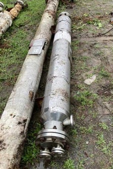 27 sq.ft., 150 psi shell, 150 psi tube, Ambassador Heat Transfer Co., Shell/Tube Heat Exchanger, 302&deg;F, 2003