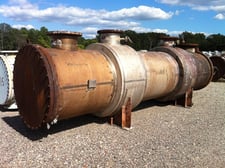 5300 sq.ft., 40 psi shell, 40 psi tube, Doyle & Roth, Shell/Tube Heat Exchanger, 54" diameter x 16.5' L Size
