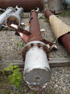 86 sq.ft., 75 psi shell, 75 psi tube, Graham, Shell/Tube Heat Exchanger, 8" diameter x 8' L Size, 250&deg;F, 1975