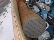 21 sq.ft., Pfaudler #MB-8, Impervite Multi-blox Vertical Heat Exchanger, Internals Only, 100 psi @ 340°F