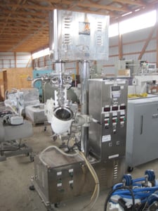Mizuho Industrial #PVTS-5UN, Triple-action High Shear Mixer, Vacuum Jacketed, 1 gallon, 6.5" diameter x 8"