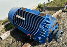 250 HP 1785 RPM Siemens, Frame 4491SC, 575 V, 226 Amps, Hydraulic Drive Spare Motor for Dewatering Press