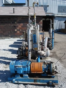 50 GPM, Goulds #3196, Centrifugal Pump, Hastelloy N, 1" x 1.5" x 8" Impeller, 275 psi @ 100&deg; F, 15 HP, 460 V