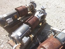 40 GPM, Flowserve #40-25CPX200, Stainless Steel Centrifugal Pump, Horizontal, CF8 Wetted Parts, 2 HP, 2008