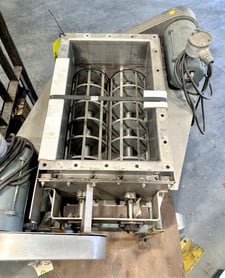 Wyssmont double rotocage lump breaker, Stainless steel, 14" x 21", .75 HP