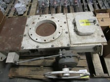12" Stock Equipment slide gate valve with handwheel operator, unused