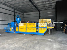 Dalian #SJ130/31, Single Screw Granulation Line, 130mm, 31:1 ratio, 110 RPM, air cooled, 160kw, Full Water