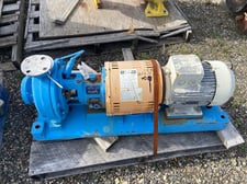 25 GPM @ 125' TDH, Goulds #3196, Stainless Steel Centrifugal Pump, 1" x 1.5", 8" diameter Impeller, 4.6 kW