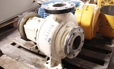 Ahlstrom #APP, Stainless Steel Pump, Iron Casing, w/Iron Stuffing Box, 4" x 5", 12" diameter 4-Vane Impeller