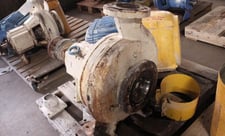 Ahlstrom #APP11-40, Pump, Iron Casing, w/Iron Stuffing Box & Mechanical Seal, 4" x 6", 16" diameter 3-Vane