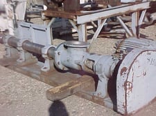 6" inlet x 6" outlet, Moyno #550, Stainless Steel Pump, Frame 5P8, Form VR, 6" diameter x 5' L, 25 HP, 1200