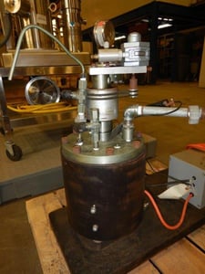 1 gallon Rupture, Monel Reactor, 6" diameter x 7.5" Straight Side, 80 psi @ 250°F