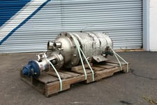10 gallon Tolan, Stainless Steel Jacketed Pressure Tank, 12" diameter x 24" Straight Side, 20/FV Internal