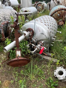 100 gallon Alloy Fabricators, Stainless Steel Reactor, 50/FV Internal, 150 psi @ 300°F Jacket