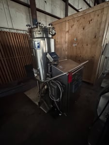 37.5 gallon Feldmeier, Stainless Steel Reactor, 20" diameter x 40" Straight Side, 45/FV Internal, 150/FV @