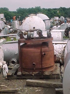40 gallon Pfaudler, Stainless Steel Reactor, 36" diameter x 13" Straight Side, 50/FV Internal, RLB Drive