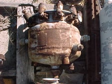 5 gallon Pfaudler, Stainless Steel Vessel, 12" diameter x 12" Straight Side, FV Internal, 75 psi Jacket