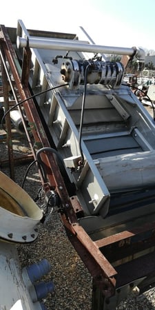 24" x 72" Derrick #J24-72W-3, Stainless Steel Screen, Inclined 1-Deck, 0.6 HP, 460 V, 1974