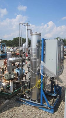 Mueller #P2002PSG, PyroPure Steam Generator, w/120 psi/FV @ 355°F Condenser, 115 V, On Skid