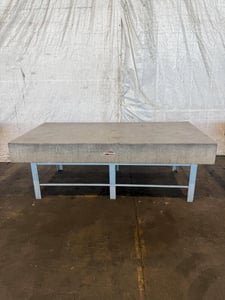 96" x 48" x 10" Granite Surface Combustion Plate w/ stand