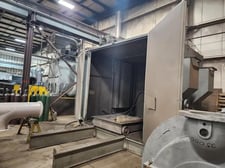 138" width x 144" L x 120" H Wheelabrator #LE Modular blast room, with roll in cart, full floor receovery