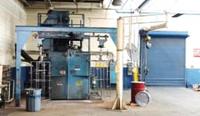 Pangborn #ES1881, monorail style spinner hanger, (2) 25 HP wheels, 55" dia x 60" H capacity, 1994