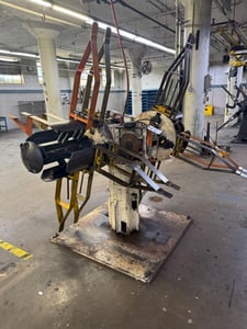 2500 lb. Littell #2512-DDB-Reel, double end coil reel uncoiler, 12" width, 72" outside dimensions, 14"-21"