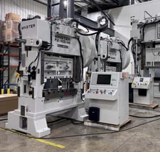 100 Ton, Minster #P2-100-48, straight side double crank, 2" stroke, 21.5" Shut Height, 150 SPM, 31" x48"bed