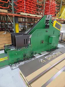 10000 lb. Colt #CSHC-100-12, coil cradle / straightener, 12" x 0.230" stock, 72" outside dimension, 1992