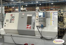 Haas #SL-30, CNC turning center, 30" swing, 14.5" swing over cross slide, 39" centers, 3" bar, tool