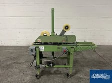 Loveshaw #LD19PT, Case Sealer, top & bottom tape heads, adjustable height, on wheels, 110 V., 0.25 HP