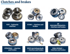 ZF, Stromag, Heid electromagnet clutches EKR30, EK120z, EKE160, ELN4T, FOV10, FZV