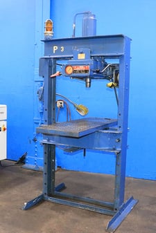 75 Ton, Dake #5-075, elec-draulic H-frame hydraulic press, 10" stroke