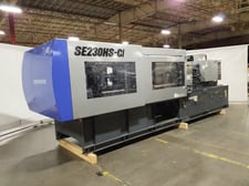 253 ton, Sumitomo #SE-230HS-CI, Injection Molding System, 42.13" daylight, 2020