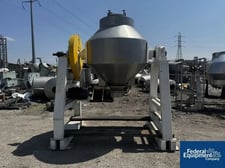 40 cu.ft. Gemco, Double Cone Blender, Stainless Steel, on stand, 20 HP, 230/460 V. motor, 1984