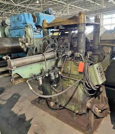 60 Ton, Tishken #CO-20-18-60, cutoff press, 2.5 stroke, air clutch, mounting base