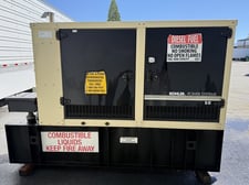 50 KW Kohler #50REOZJD, diesel generator set, sound attenuated enclosure, 240 Volts, 2013, in stock
