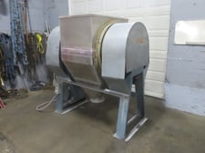 30" x 42" Pebble mill, dry discharge, 3 HP Sew-Eurodrive gear reduced, alumina brick kined chamber