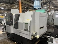 Tsugami #B038T, CNC gang-turret swiss lathe, 1.5" capacity, Fanuc 31i-B, Edge Patriot 338 barfeed, mist