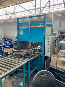 ADF #900, Pass Thru Parts Washer, 32" Turntable, 3 basket, 700 psi, 10 HP, 16 nozzle