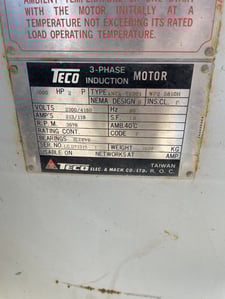 1000 HP 3600 RPM Teco Westinghouse, Frame 5810H, weather protected enclosure type 2, ball, 2300/4160 Volts