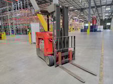 4000 lb. Raymond #425-C40QM, stand up forklift counter balanced, electric, 36 V., 258.5" lift height