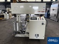 10 gallon Ross #CDA-10, Multi Shaft Mixer, 304 Stainless Steel, 100 psi jacketed side & bottom, 2" bottom