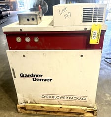 200 icfm, 14 psig, Gardner Denver #IQ-RB, blower package IQRB99A & RBS35LHBD, 20 HP